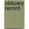 Obituary Record by Amherst College