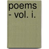 Poems - Vol. I. door Jean Ingelow