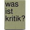 Was ist Kritik? by Michel Foucault