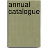 Annual Catalogue door Vassar College