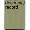 Decennial Record by Class of 1880