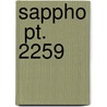 Sappho  Pt. 2259 door Franz Grillparzer
