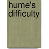 Hume's Difficulty door L.M. Baxter Donald