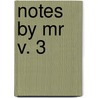 Notes By Mr  V. 3 door Lld John Ruskin