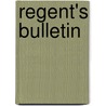 Regent's Bulletin door University of the State of New York