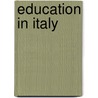 Education in Italy by Not Available