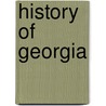 History of Georgia door Robert Preston Brooks