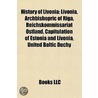 History of Livonia by Not Available