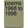 Poems 1968 to 1998 by Paul Muldoon