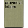 Provincial Letters door Henry Charles Beeching
