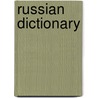 Russian Dictionary door William Harrison
