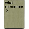 What I Remember  2 by Thomas Adolphus Trollope