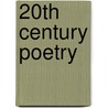 20th Century Poetry by Verdonk