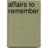 Affairs to Remember