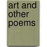 Art and Other Poems door William Charles Ewald