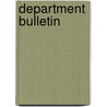 Department Bulletin door University of the State of New York