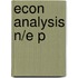 Econ Analysis N/e P