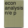 Econ Analysis N/e P door Joseph Schumpeter