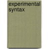 Experimental Syntax door Wayne Cowart