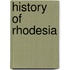 History of Rhodesia