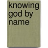 Knowing God by Name door Cherith Fee Nordling