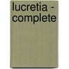 Lucretia - Complete door Sir Edward Bulwar Lytton