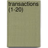 Transactions (1-20) door The American Society of Civil Engineers