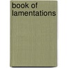 Book of Lamentations by Min. Loraine C. Hatcher