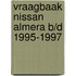 Vraagbaak Nissan Almera b/d 1995-1997