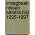 Vraagbaak Nissan Almera b/d 1995-1997