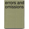 Errors and Omissions by Paul Goldstein