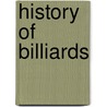 History Of Billiards by Sydenham Dixon