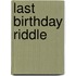 Last Birthday Riddle