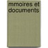 Mmoires Et Documents