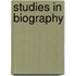 Studies In Biography