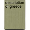 Description of Greece door Thomas Pausanias