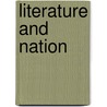 Literature and Nation door Richard Allen
