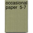 Occasional Paper  5-7