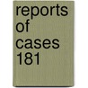Reports Of Cases  181 door New York Court of Appeals