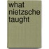 What Nietzsche Taught