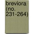 Breviora (No. 231-264)