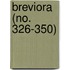 Breviora (No. 326-350)