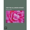 For the Allinson Honor door Harold Blindloss