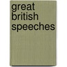 Great British Speeches by Simon Heffer