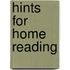 Hints For Home Reading