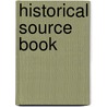 Historical Source Book door Hutton Webster