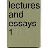 Lectures And Essays  1 door Alfred Ainger