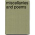 Miscellanies and Poems