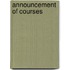Announcement Of Courses