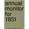 Annual Monitor for 1851 door Onbekend